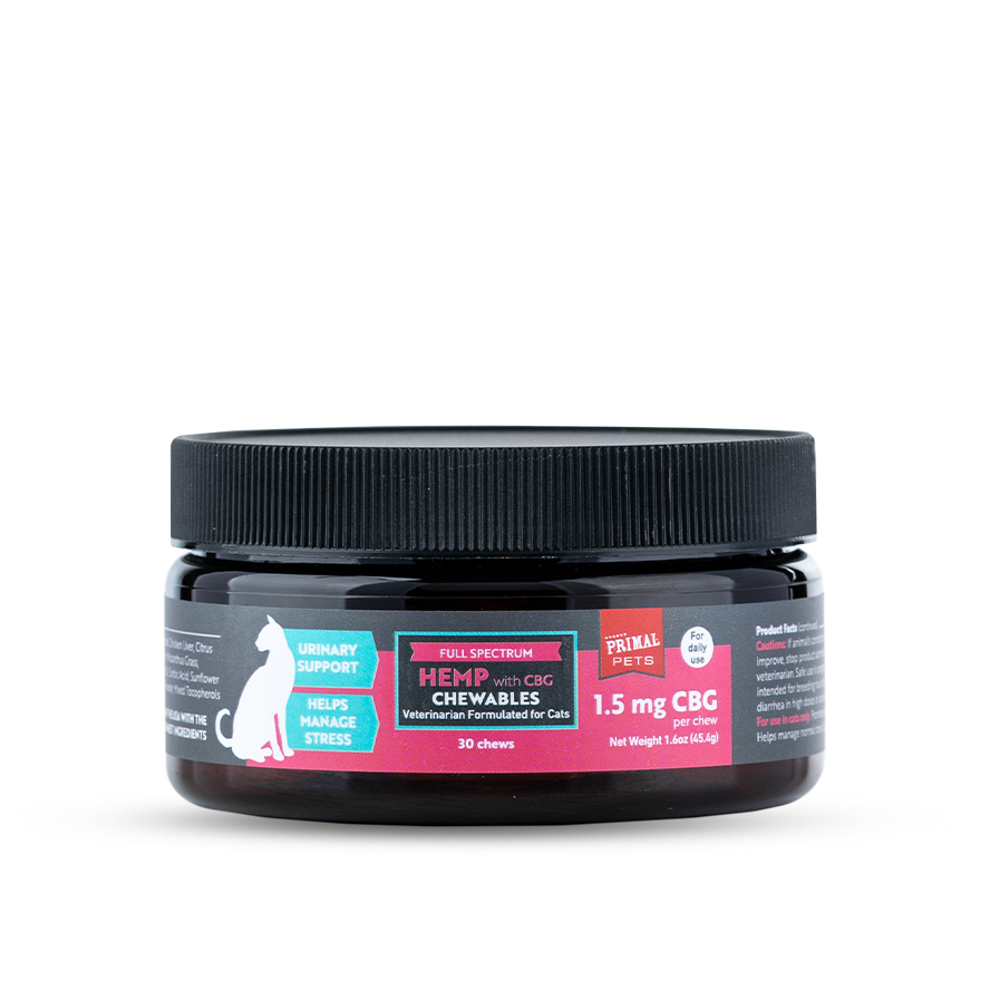 Hemp Chewables for Cats Cats 1.5mg CBG per chew